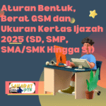 Aturan Bentuk, Berat GSM dan Ukuran Kertas Ijazah 2025 (SD, SMP, SMASMK Hingga S1)